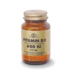 Vitamin D3 600 IU 60 Capsules Solgar - Βιταμίνη D στο Pharmakeio Online