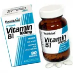 Health Aid Vitamin B1 (Thiamin HCl) 100mg tablets 90s - Βιταμίνη Β στο Pharmakeio Online