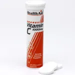 Health Aid Vitamin C 1000mg (20 Αναβράζουσες Ταμπλέτες) ORANGE - Βιταμίνη C στο Pharmakeio Online