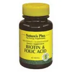 Nature's Plus Biotin/Folic Acid 30tabs - Φολικό οξύ στο Pharmakeio Online
