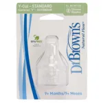 Dr.Brown's Θηλές σετ των 2 y-cut στενός λαιμός 312 - Θηλές στο Pharmakeio Online