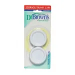 Dr.Browns Καπάκι ταξιδιού μπιμπερό με φαρδυ λαιμό σετ των 2  κωδ.680 - Αξεσουάρ μπιμπερό στο Pharmakeio Online