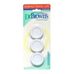 Dr.Browns Καπάκι ταξιδιού μπιμπερό σετ των 3  για στενό λαιμό 630 - Αξεσουάρ μπιμπερό στο Pharmakeio Online