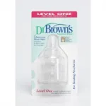 Dr. Brown's Natural flow 352 Level One, Θηλές σιλικόνης για φαρδύ μπιμπερό κατάλληλες για νεογέννητα 2 τεμάχια - Μπιμπερό στο Pharmakeio Online