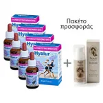 ABC KINITRON Πακέτο 4 τμχ Hyaluron 30 ml - Υαλουρονικό οξύ στο Pharmakeio Online