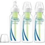 DR BROWN'S OPTIONS ΠΛΑΣΤΙΚΟ ΜΠΙΜΠΕΡΟ ΜΕ ΣΤΕΝΟ ΛΑΙΜΟ ΚΑΙ ΘΗΛΗ ΣΙΛΙΚΟΝΗΣ 83005 3X250 ML - Μπιμπερό στο Pharmakeio Online