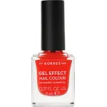 KORRES - GEL EFFECT Nail Colour Νο45 Coral - 11ml - Super προσφορές! στο Pharmakeio Online