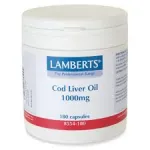 Lamberts Cod Liver Oil 1000 mg (Ωμέγα 3+Α,D) - Λιπαρά οξέα- Ω3-Ω6-Ω9 στο Pharmakeio Online