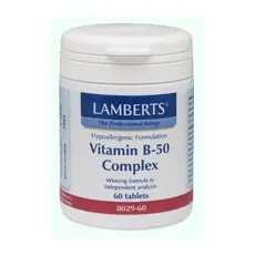 Lamberts - VITAMIN B-50 COMPLEX - 60 caps - Βιταμίνη Β στο Pharmakeio Online