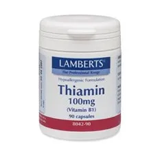 LAMBERTS THIAMIN 100mg (vit b1) 90caps - Μνήμη-συγκέντρωση στο Pharmakeio Online