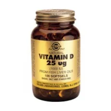 Vitamin D3 / 25 ug (1000 I.U.) 100 softgels Solgar - Βιταμίνη D στο Pharmakeio Online