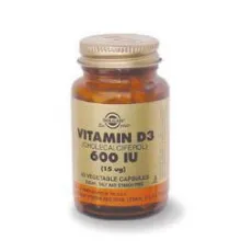 Vitamin D3 600 IU 60 Capsules Solgar - Βιταμίνη D στο Pharmakeio Online