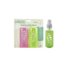 Προστατευτικό γυάλινου  μπουκαλιού 240 ml. Ροζ - πράσινο Dr. Brown's - Αξεσουάρ μπιμπερό στο Pharmakeio Online