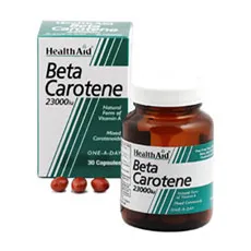 Health Aid Beta-Carotene (Natural) 15mg Capsules 30's - BETA-CAROTENE στο Pharmakeio Online