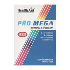 Health Aid PRO MEGA Vitamins & Probiotics -blister 30s - Προβιοτικά-Πεπτικό στο Pharmakeio Online