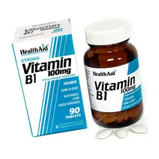 Health Aid Vitamin B1 (Thiamin HCl) 100mg tablets 90s - Βιταμίνη Β στο Pharmakeio Online