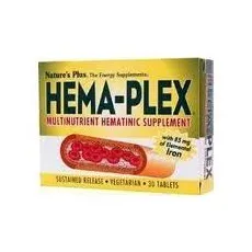NATURE'S PLUS HEMA PLEX SR 30 tablets - Αναιμία στο Pharmakeio Online