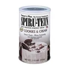 Nature's Plus Spiru-Tein Cookies- Cream - Υποκατάστατα γεύματος στο Pharmakeio Online