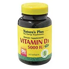 Nature's Plus Vitamin D3 5000IU 60caps Βιταμίνη D - Βιταμίνη D στο Pharmakeio Online