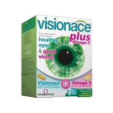 Visionace Plus Omega-3 28 tabs / 28 caps Vitabiotics - Oπτικά στο Pharmakeio Online