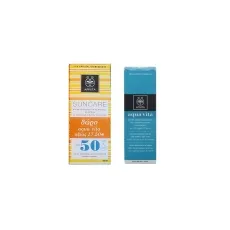 Apivita Suncare Αντιηλιακή Κρέμα προσώπου με χρώμα για πανάδες SPF50+ και ΔΩΡΟ μία Aqua Vita - Πρόσωπο στο Pharmakeio Online