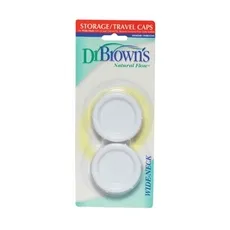 Dr.Browns Καπάκι ταξιδιού μπιμπερό με φαρδυ λαιμό σετ των 2  κωδ.680 - Αξεσουάρ μπιμπερό στο Pharmakeio Online