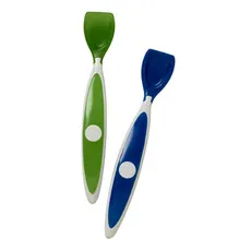 Dr. Browns Κουταλάκια ταίσματος μαλακά σετ των 2 χρώμα μπλε-πράσινο κωδ 745 - Αξεσουάρ φαγητού στο Pharmakeio Online