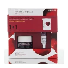 Korres Set Άγριο Τριαντάφυλλο για Λιπαρές Μικτές Επιδερμίδες & Δώρο η Κρέμα Ματιών - Μάτια στο Pharmakeio Online