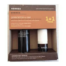 Korres Πακέτο Προσφοράς Κερσετίνη & Βελανιδιά Αντιρυτιδική και Αντιγηραντική Κρέμα SPF12, 50ml & ΔΩΡΟ Κρέμα Ματιών, 15ml, - Μάτια στο Pharmakeio Online