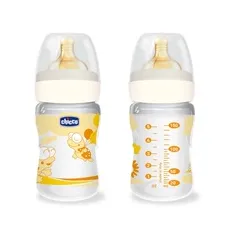 Chicco Μπιμπερό πλαστικό ΘΚ 150ml 1 τρύπα κανονική ροή fun - Μπιμπερό στο Pharmakeio Online