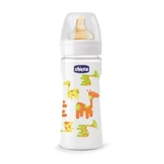 Chicco Μπιμπερό γυάλινo 250ml ΘΚαουτ. Nature Glass 0% BPA Με Σχέδια - Μπιμπερό στο Pharmakeio Online