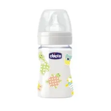 Chicco Μπιμπερό γυάλινo 150ml ΘΣιλ. Nature Glass 0% BPA Με Σχέδια - Μπιμπερό στο Pharmakeio Online