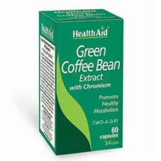 Health aid Green Coffee Bean Extract 60 caps - Μείωση λίπους-όρεξης στο Pharmakeio Online