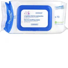Mustela Dermo-Soothing Wipes Delicately Fragranced 70τμχ - Αλλαγή πάνας- ερεθισμοί στο Pharmakeio Online