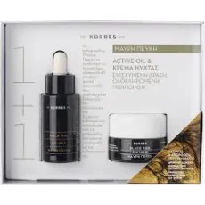 Korres Set Μαύρη Πέυκη Active Oil Serum 30ml & Κρέμα Νύχτας 40ml` - Super προσφορές! στο Pharmakeio Online