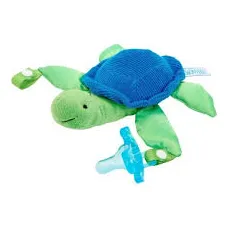 Dr. Brown's Timmy the Turtle Πιπίλα Όλο Σιλικόνης Σιέλ με Κουκλάκι Χελώνα, 1 τεμάχιο : με Ανθεκτικό Κλείστρο που ασφαλίζει την Πιπίλα ή το Μασητικό, παρέχει Άνεση & Διασκεδάζει το Μωρό - Πιπίλες στο Pharmakeio Online