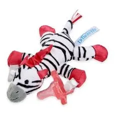 Dr. Brown's Zoey the Zebra Πιπίλα Όλο Σιλικόνης Ροζ με Κουκλάκι Ζέβρα, 1 τεμάχιο : με Ανθεκτικό Κλείστρο που ασφαλίζει την Πιπίλα ή το Μασητικό, παρέχει Άνεση & Διασκεδάζει το Μωρό - Πιπίλες στο Pharmakeio Online