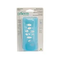 Dr. Brown's Glass Bottle Sleeve Προστατευτική Θήκη για Γυάλινο Μπιμπερό Φυσικής Ροής 250ml, Γαλάζιο Χρώμα, 1 τεμάχιο - Μπιμπερό στο Pharmakeio Online