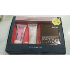 Korres Ρόδι Σετ για Κάλυψη με Ματ Αποτέλεσμα σε 3 Βήματα με Μάσκα Καθαρισμού Ρόδι, για Λιπαρές/ Μικτές Επιδερμίδες 16 ml, Mattifying Primer Ρόδι, για Τέλεια Βάση Μακιγιάζ, 30 ml & Multivitamin Πούδρα για Ανάλαφρη Υφή Απόχρωση MVP2, 10 gr - Make up στο Pharmakeio Online