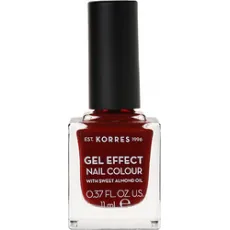 KORRES - GEL EFFECT Nail Colour Νο59 Wine Red - 11ml - Super προσφορές! στο Pharmakeio Online