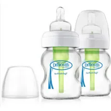 DR BROWN'S OPTIONS ΓΥΑΛΙΝΟ ΜΠΟΥΚΑΛΙ ΜΕ ΦΑΡΔΥ ΛΑΙΜΟ ΚΑΙ ΘΗΛΗ ΣΙΛΙΚΟΝΗΣ  2-150 ML WB5200 - Μπιμπερό στο Pharmakeio Online