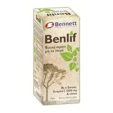 Benlif Adults Φυτικό σιρόπι για το λαιμό με στέβια και βιταμίνη C 1000 mg 200ml - Πονόλαιμος-βήχας στο Pharmakeio Online