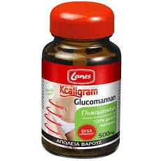 LANES Kcaligram Glucomannan 60 caps - Μείωση λίπους-όρεξης στο Pharmakeio Online