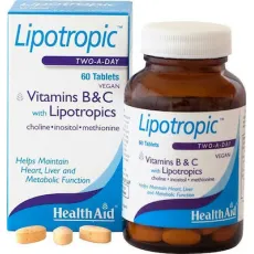 Health Aid Lipotropics with Vitamins B & C 60 ταμπλέτες - Αδυνάτισμα στο Pharmakeio Online