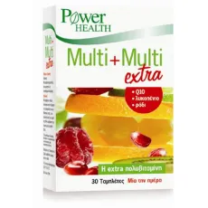 Multi + Multi extra, 30 ταμπλέτες POWER HEALTH - Πολυβιταμίνες στο Pharmakeio Online