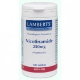 LAMBERTS NICOTINAMIDE (Vitamin B3) 250mg-Tabs 100