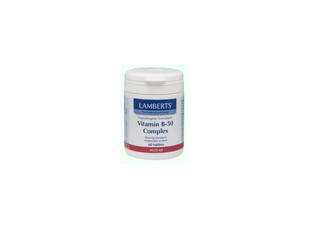 Lamberts - VITAMIN B-50 COMPLEX - 60 caps - Βιταμίνη Β στο Pharmakeio Online