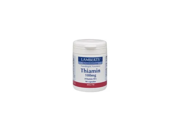LAMBERTS THIAMIN 100mg (vit b1) 90caps - Μνήμη-συγκέντρωση στο Pharmakeio Online