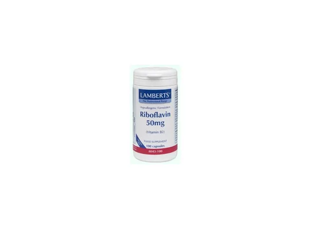 LAMBERTS B-2 50mg 100caps (riboflavin) - Βιταμίνη Β στο Pharmakeio Online