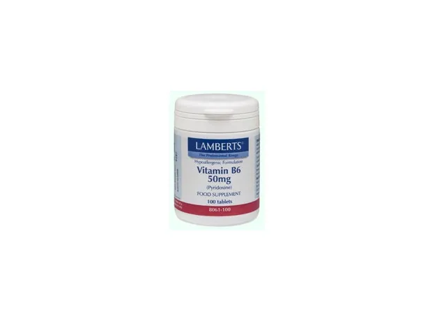 LAMBERTS B-6 50mg 100tabs (pyridoxine) για τις δύσκολες ημέρες του μήνα - Βιταμίνη Β στο Pharmakeio Online